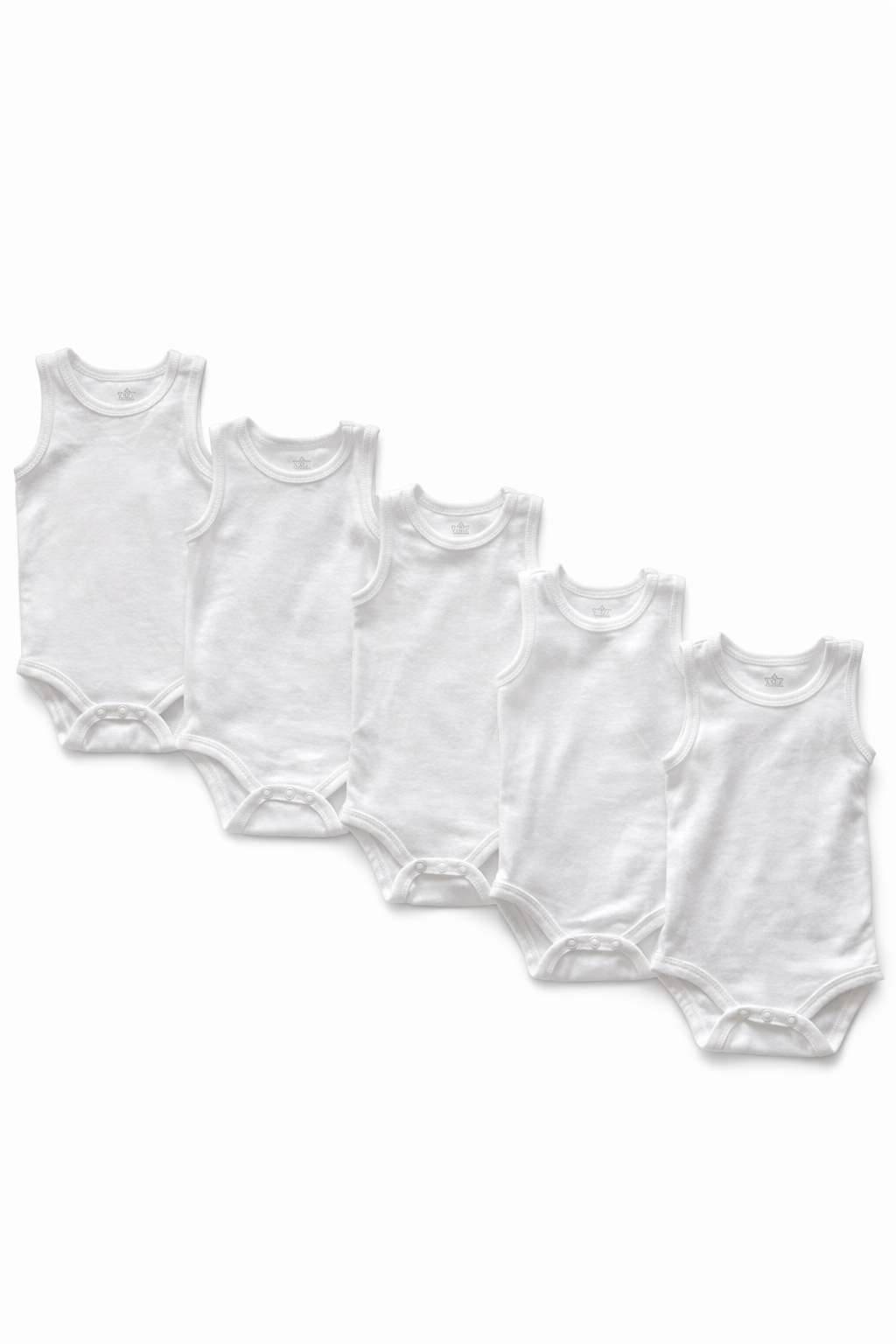 Sunnozy 5pcs Sleeveless Bodysuit