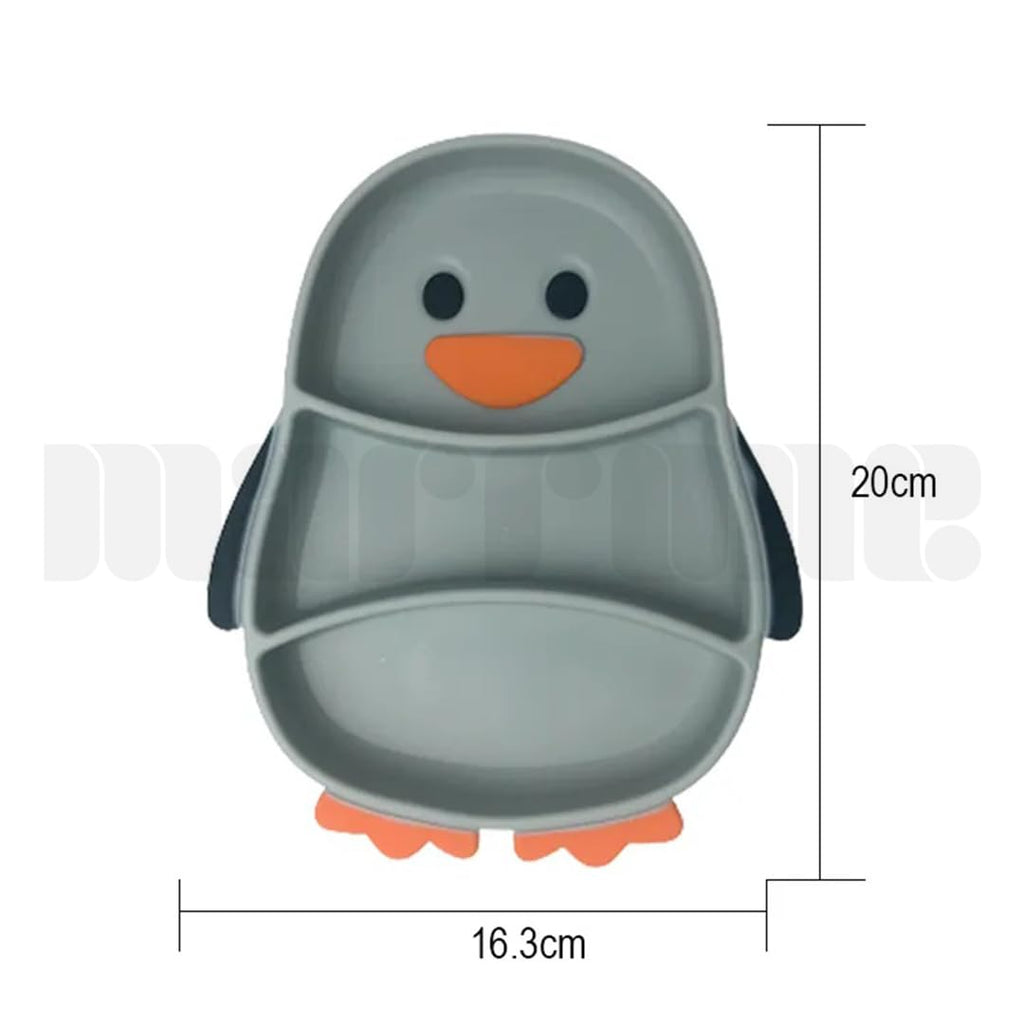 Penguin Shaped Silicone Feeding/ Weaning Set