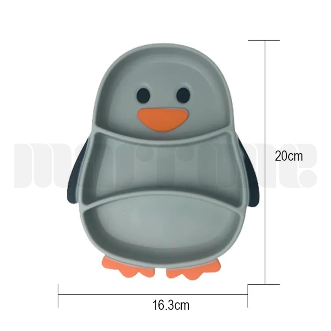 Penguin Shaped Silicone Feeding/ Weaning Set