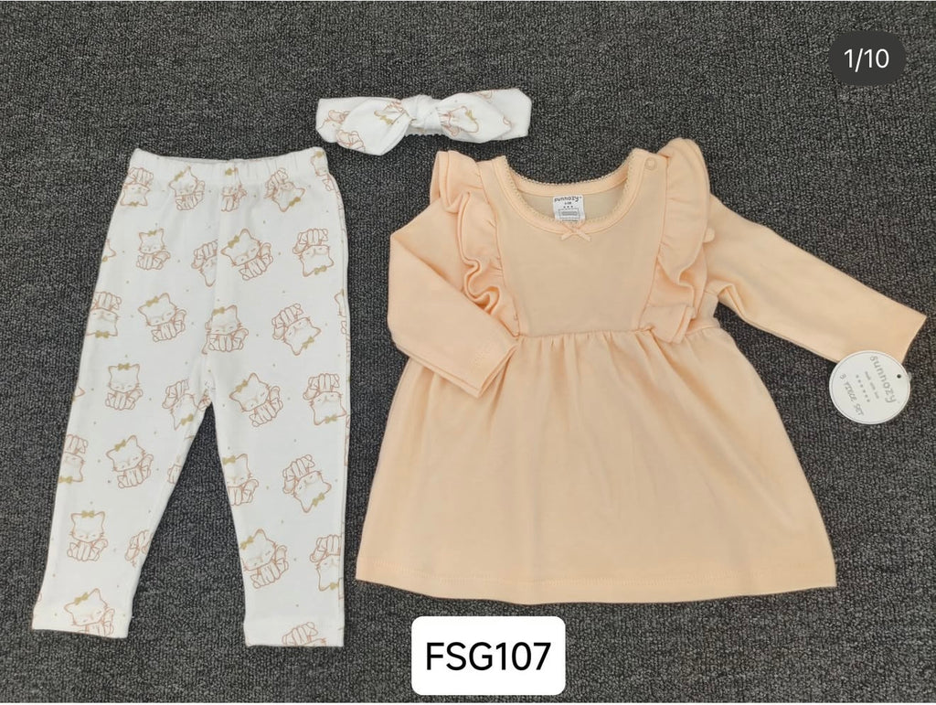 Sunnozy 3 Ocs Girl Set With Headband
