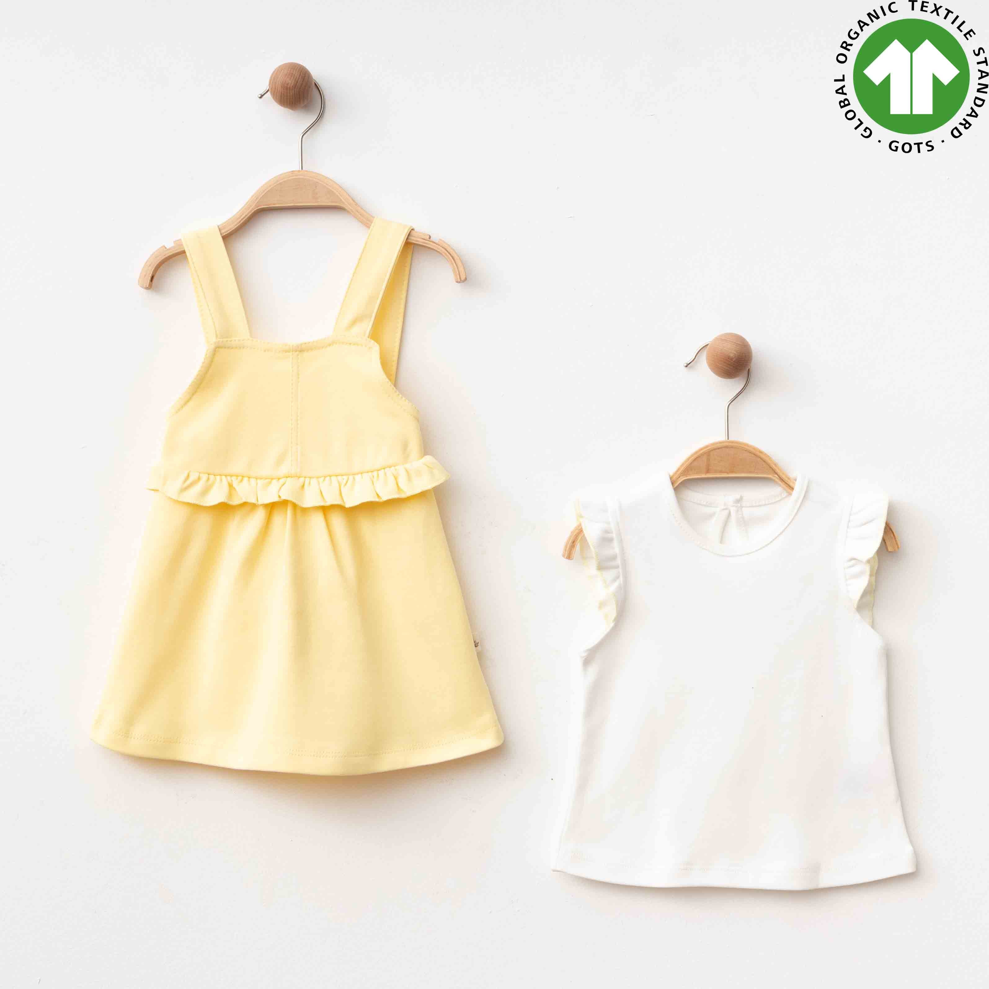 Eslenza Girls 2 pcs Dungarees Set