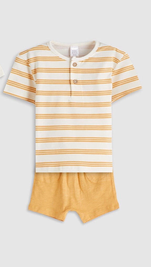 Nara 2pcs Cotton Boys Yellow Set