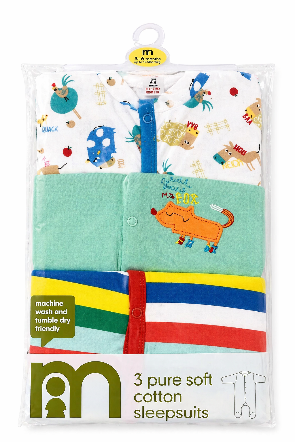Mother’s Choice 3pcs Sleepsuit
