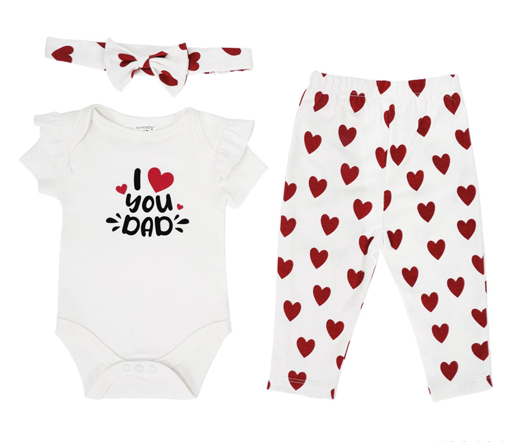 Sunnozy 3 Pcs Girl Set With Leggings