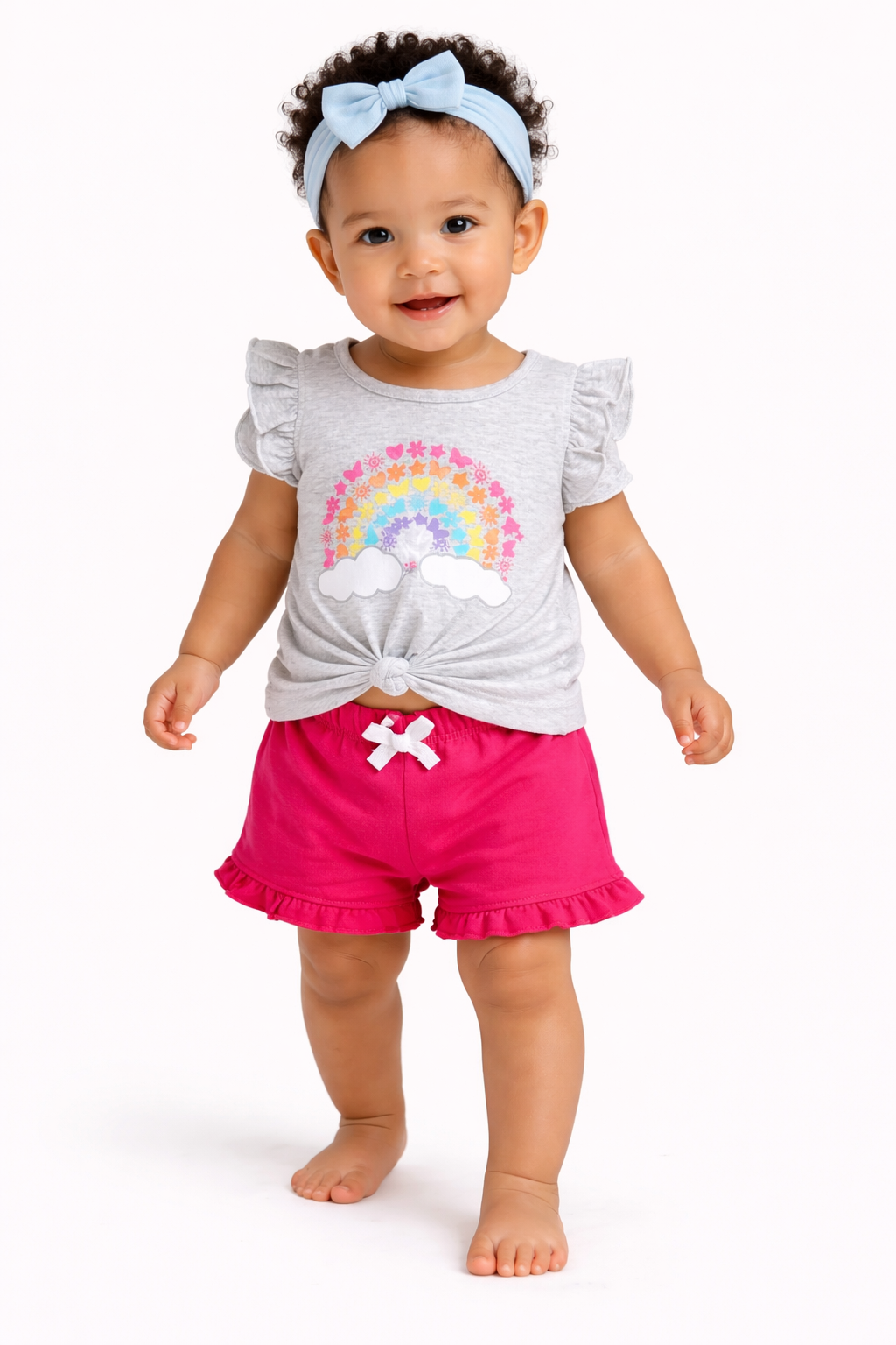 Kids Headquarters 2 Pcs Girls Cotton Top And Down