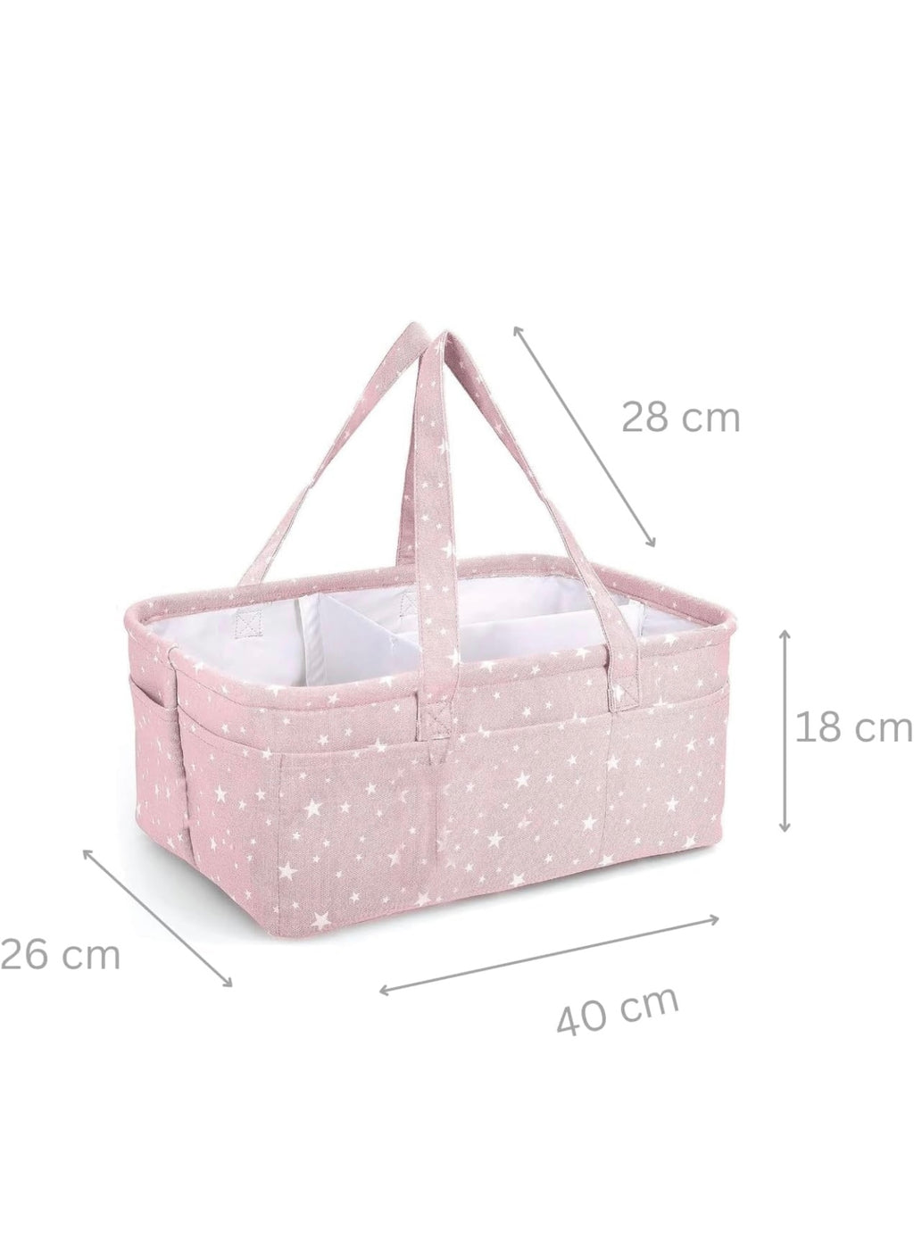 Stars Fabric Diaper Caddy