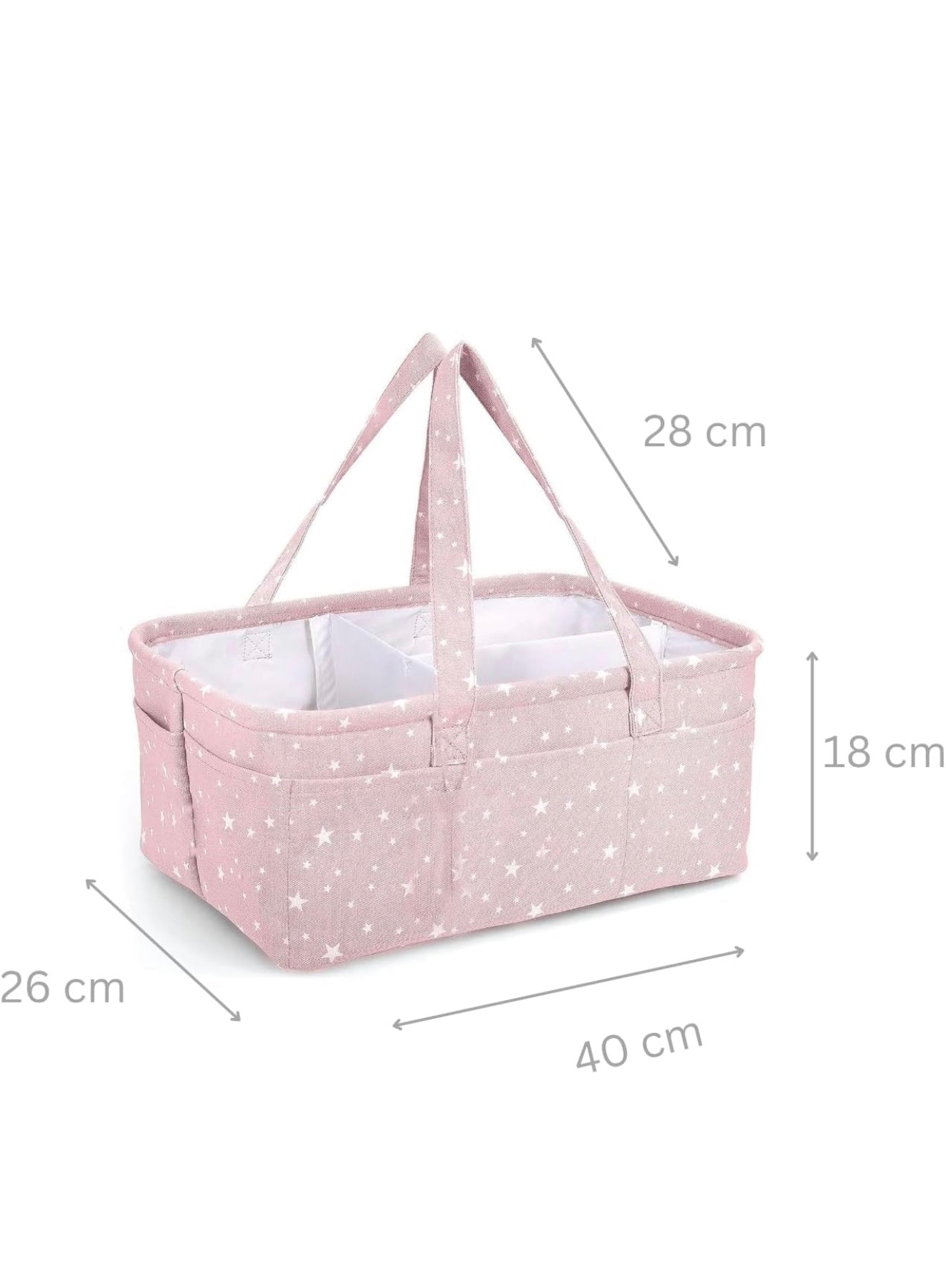 Stars Fabric Diaper Caddy