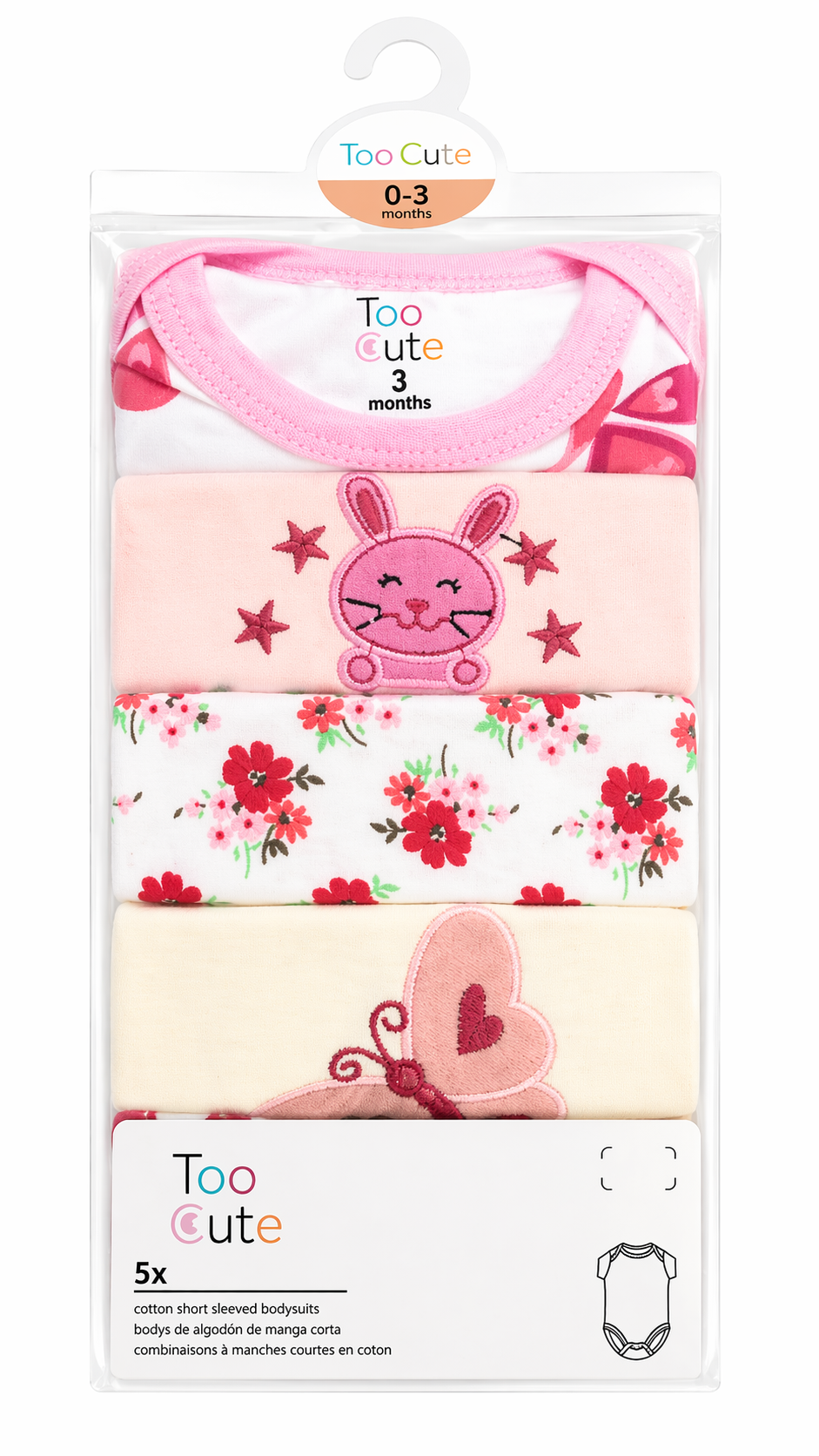 Too Cute 5pcs Bodysuit