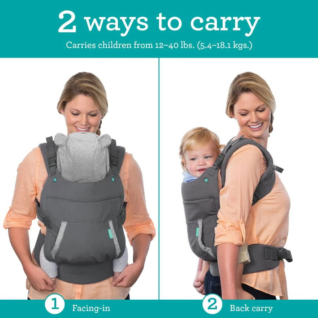 Infantino Cuddle Up Ergonomic Hoodie Baby Carrier