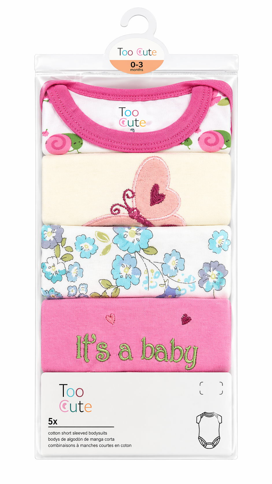 Too Cute 5pcs Bodysuit