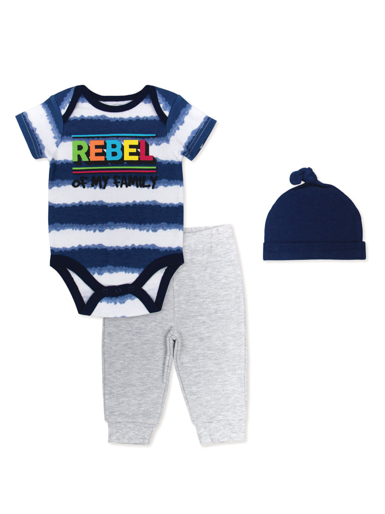 Mother’s Choice 3 Pcs Boys Cotton Set