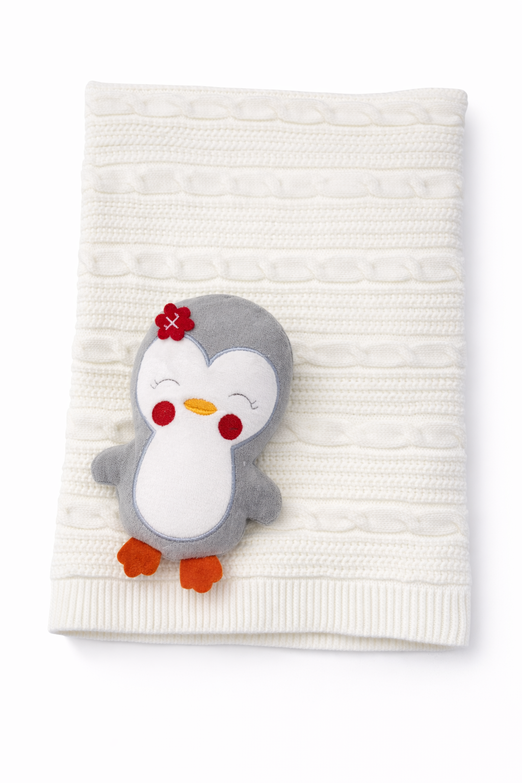 Caramini Knitted Blanket With Buddy
