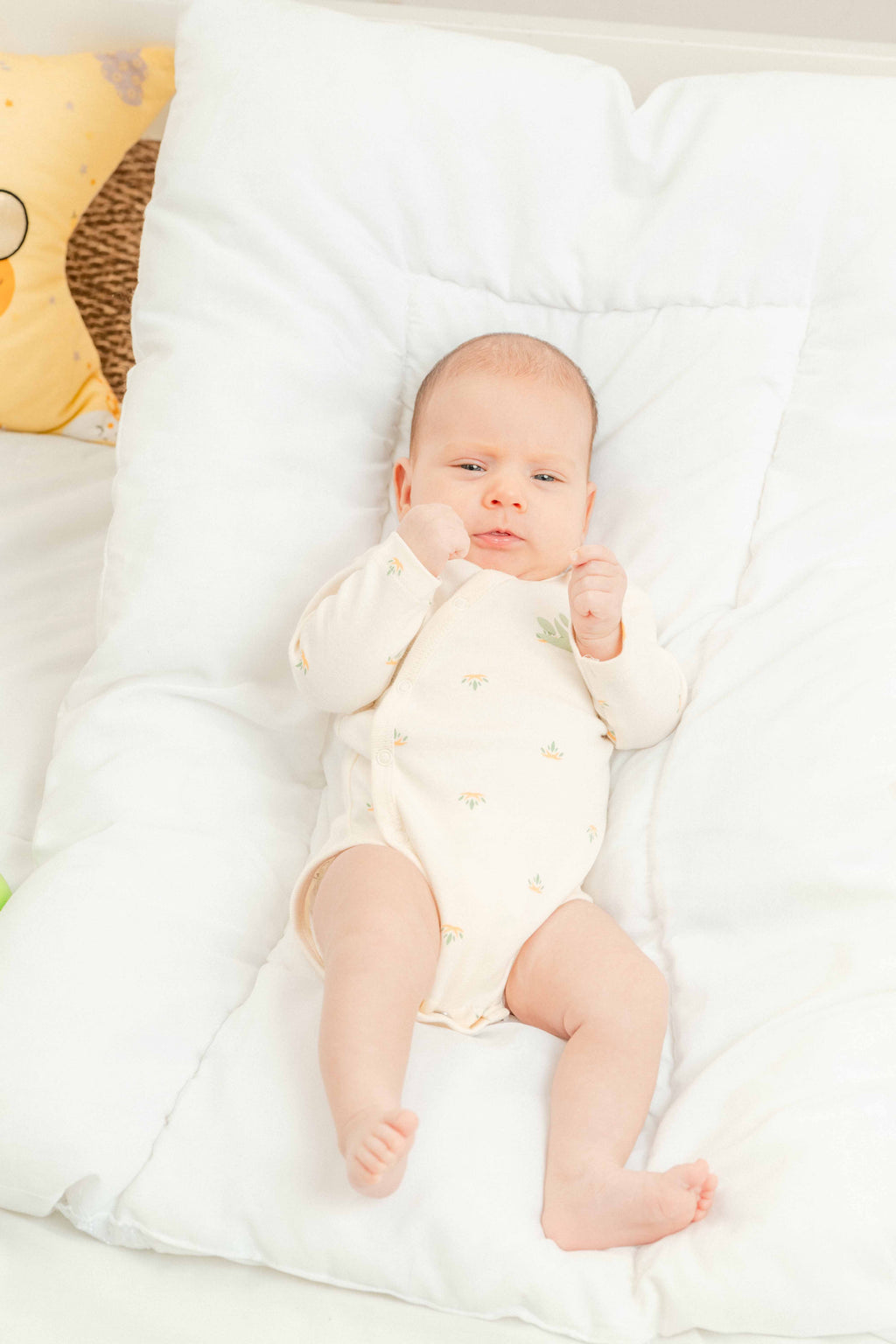 Eslenza 1pc Long Sleeves Organic Cotton Bodysuit