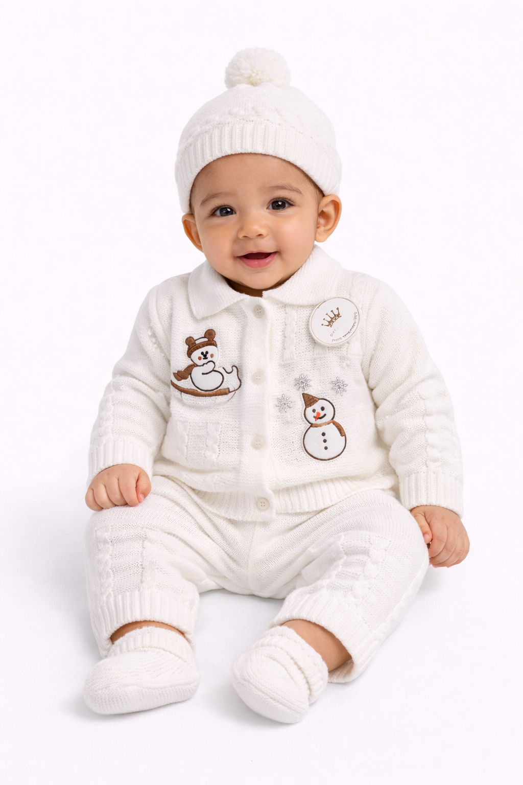 Braintex 4 Pcs Gender Neutral Knitted Set