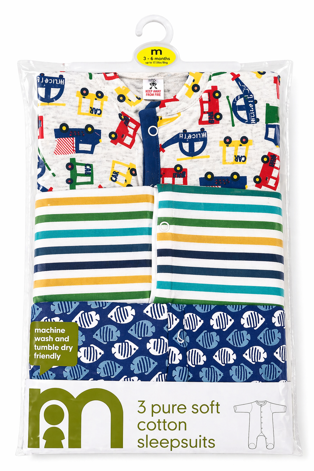 Mother’s Choice 3pcs Sleepsuit