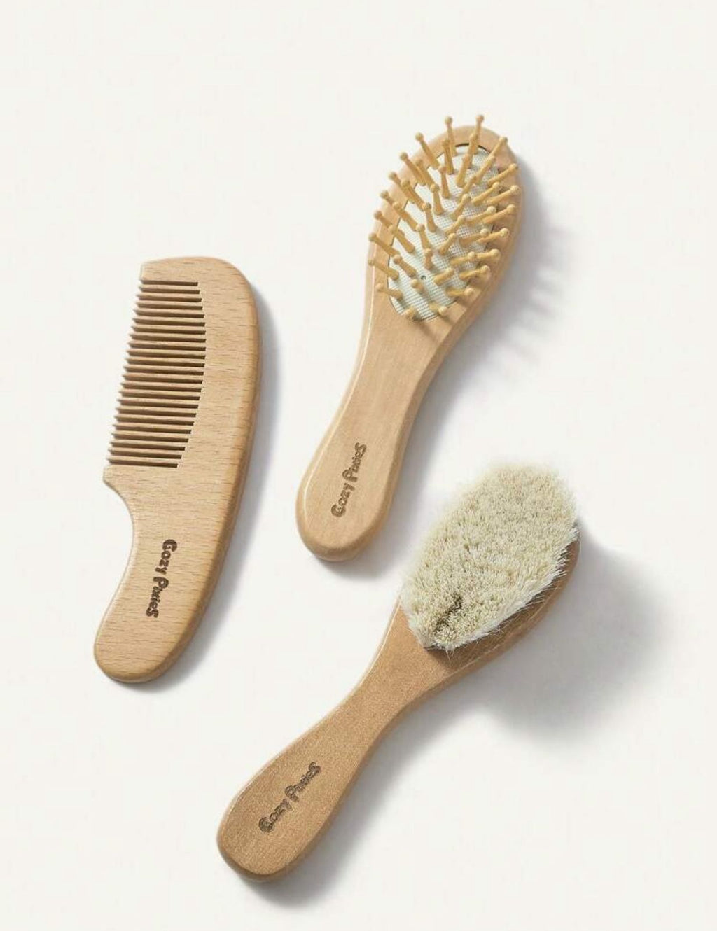 Cozy Pixies 3pcs Wooden Comb Set