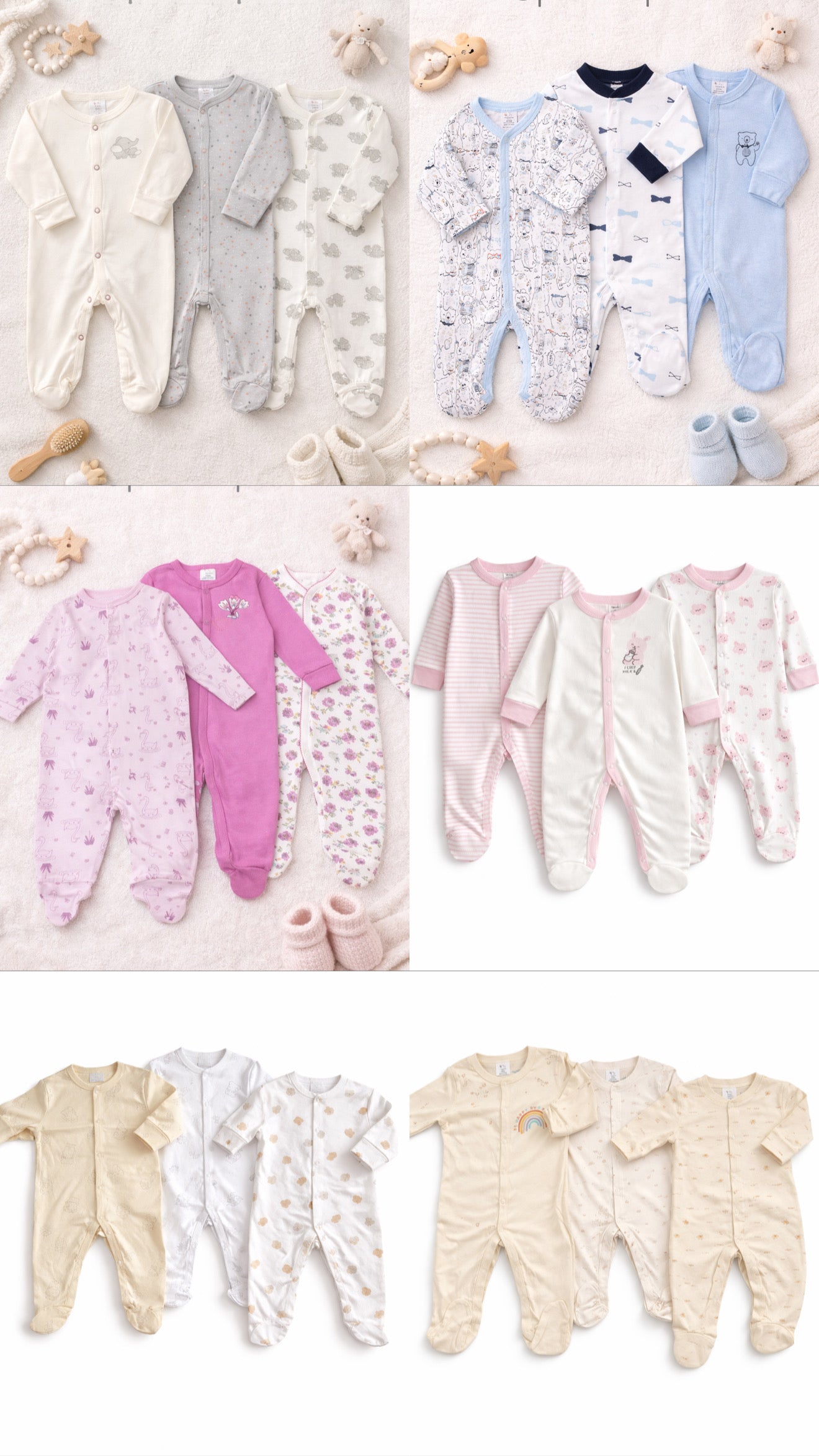 Little Duck 3pcs Footed Sleepsuit