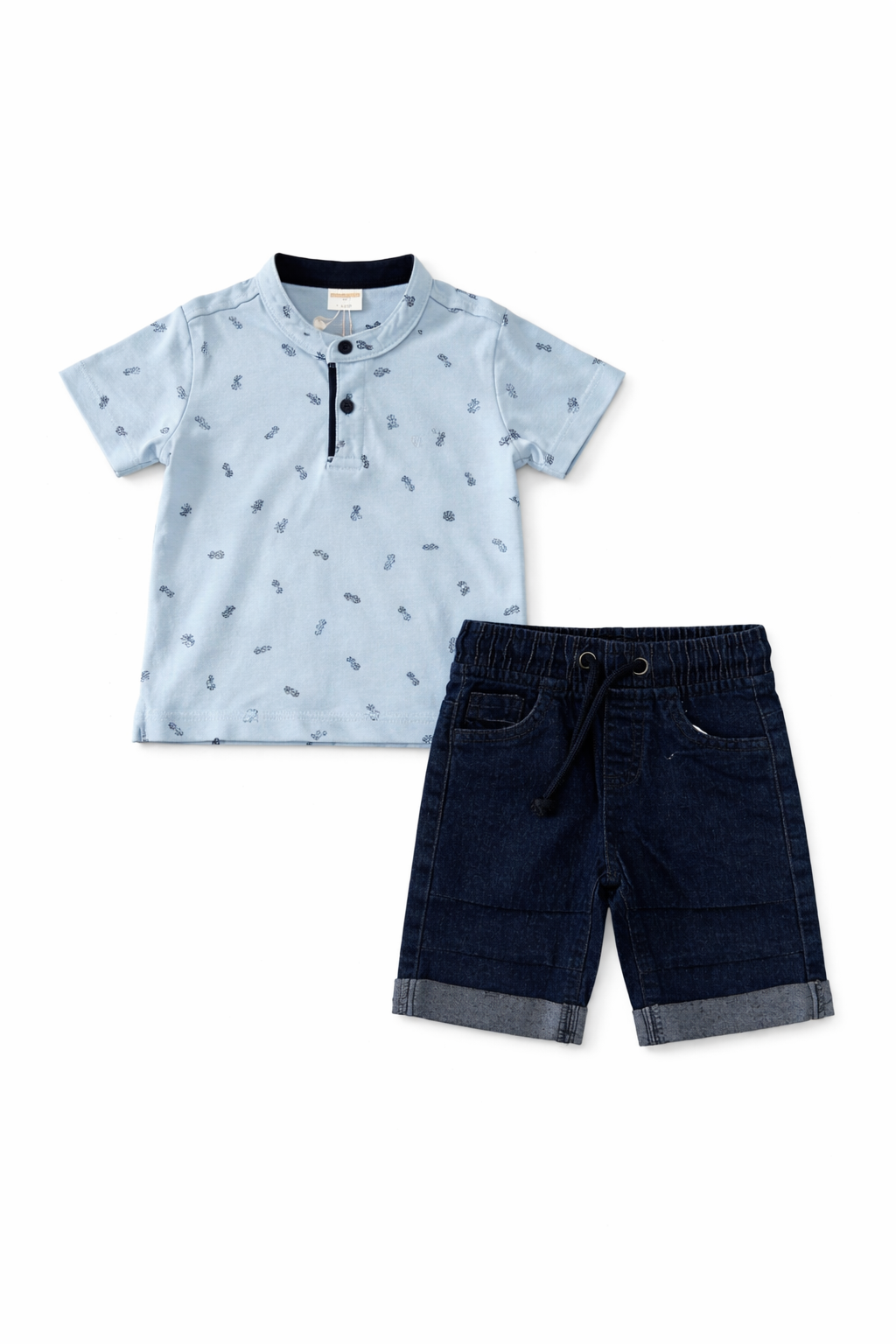 Marwan 2 Pcs Boys Jeans Shorts And Top