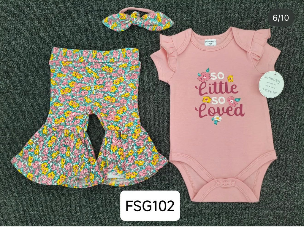 Sunnozy 3pcs So Little So Loved Set