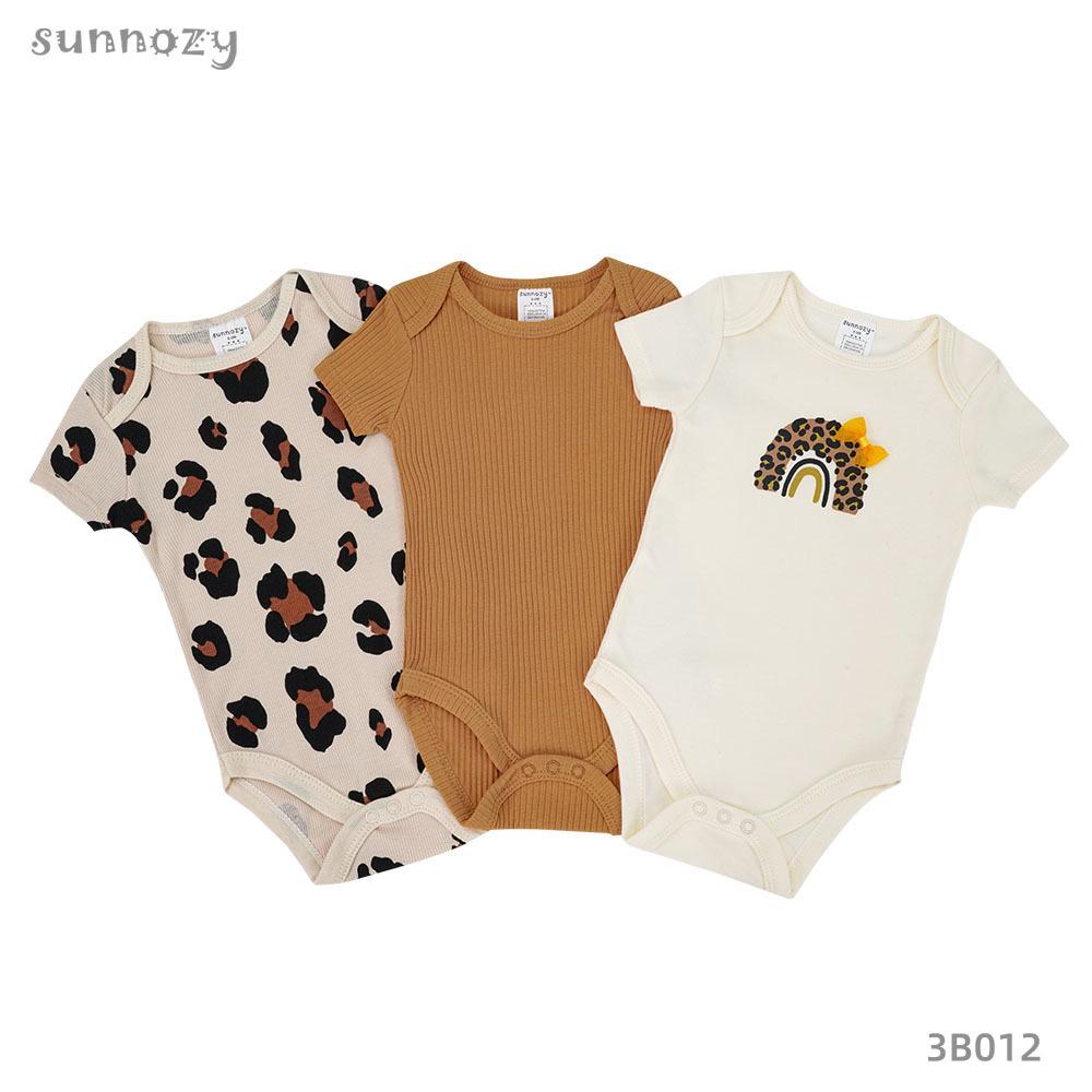 Sunnozy 3 Pcs Girls Bodysuit