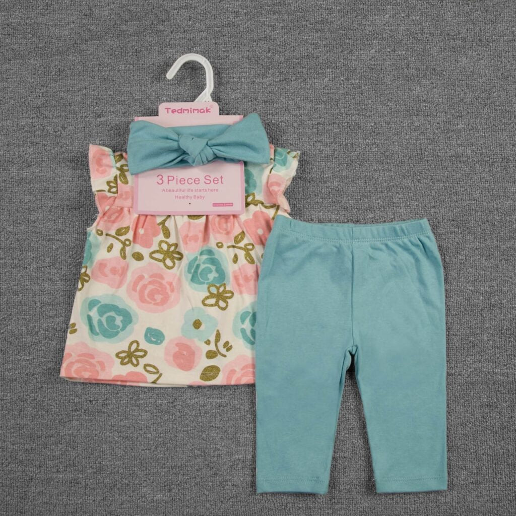 Tedmimak 3 pcs Girl set Blue