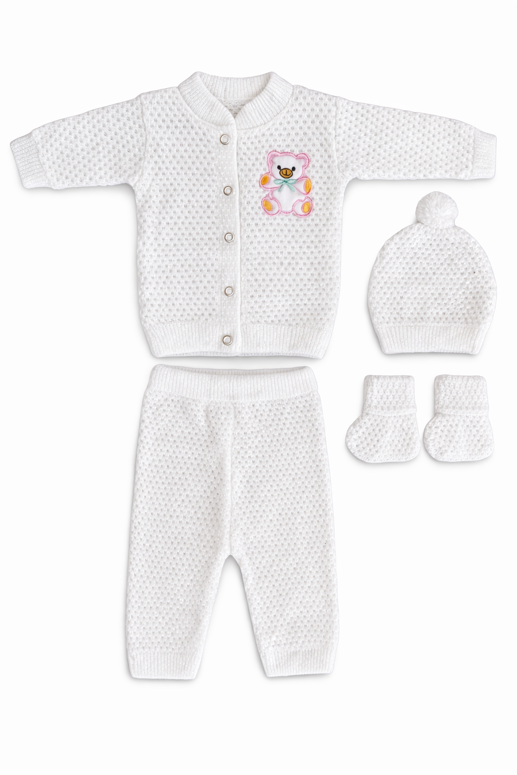 New Ashley 4 Pcs Baby knitted Wear