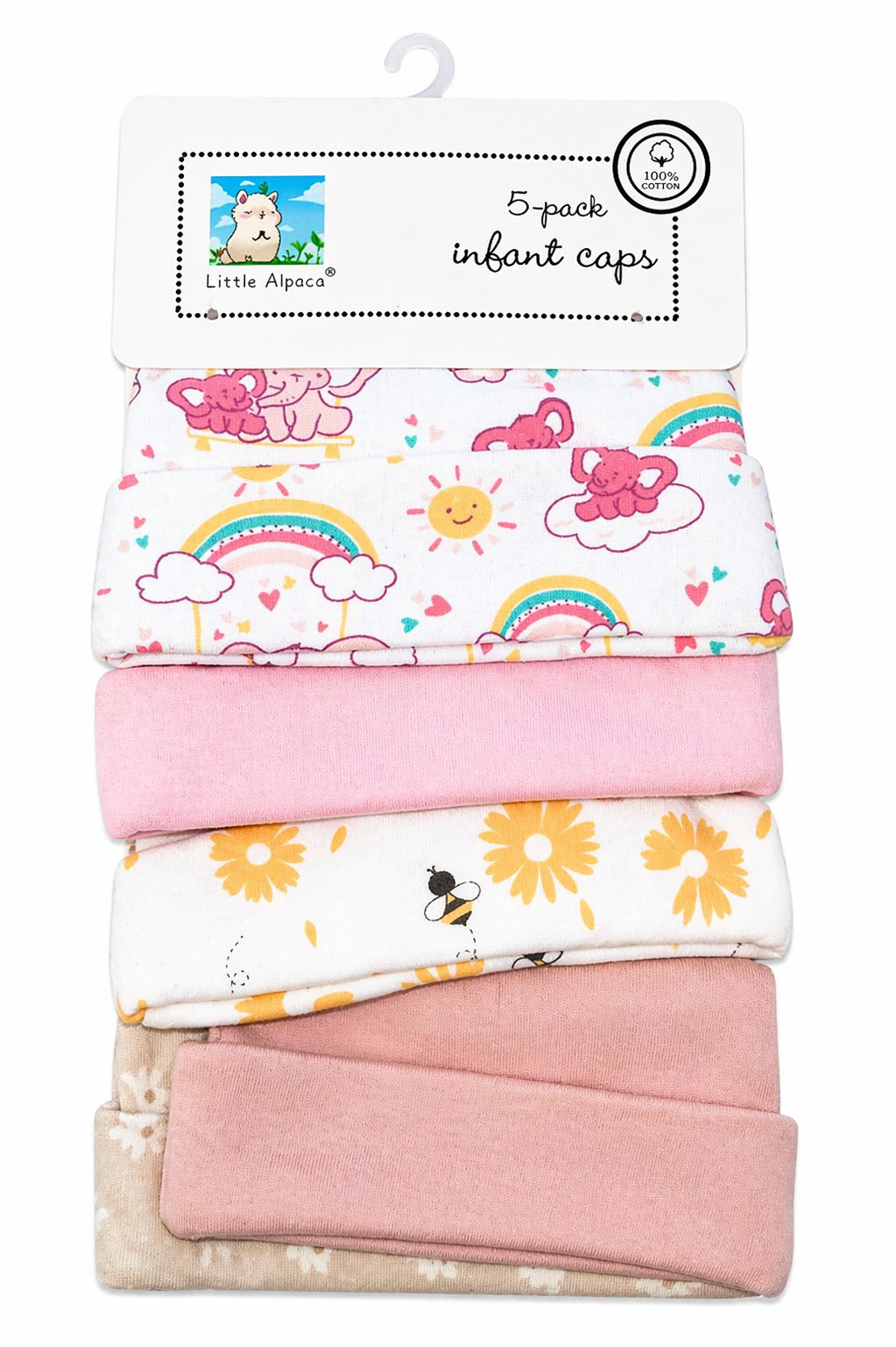 Little Alpaca 5pcs Hat For Tiny Babies