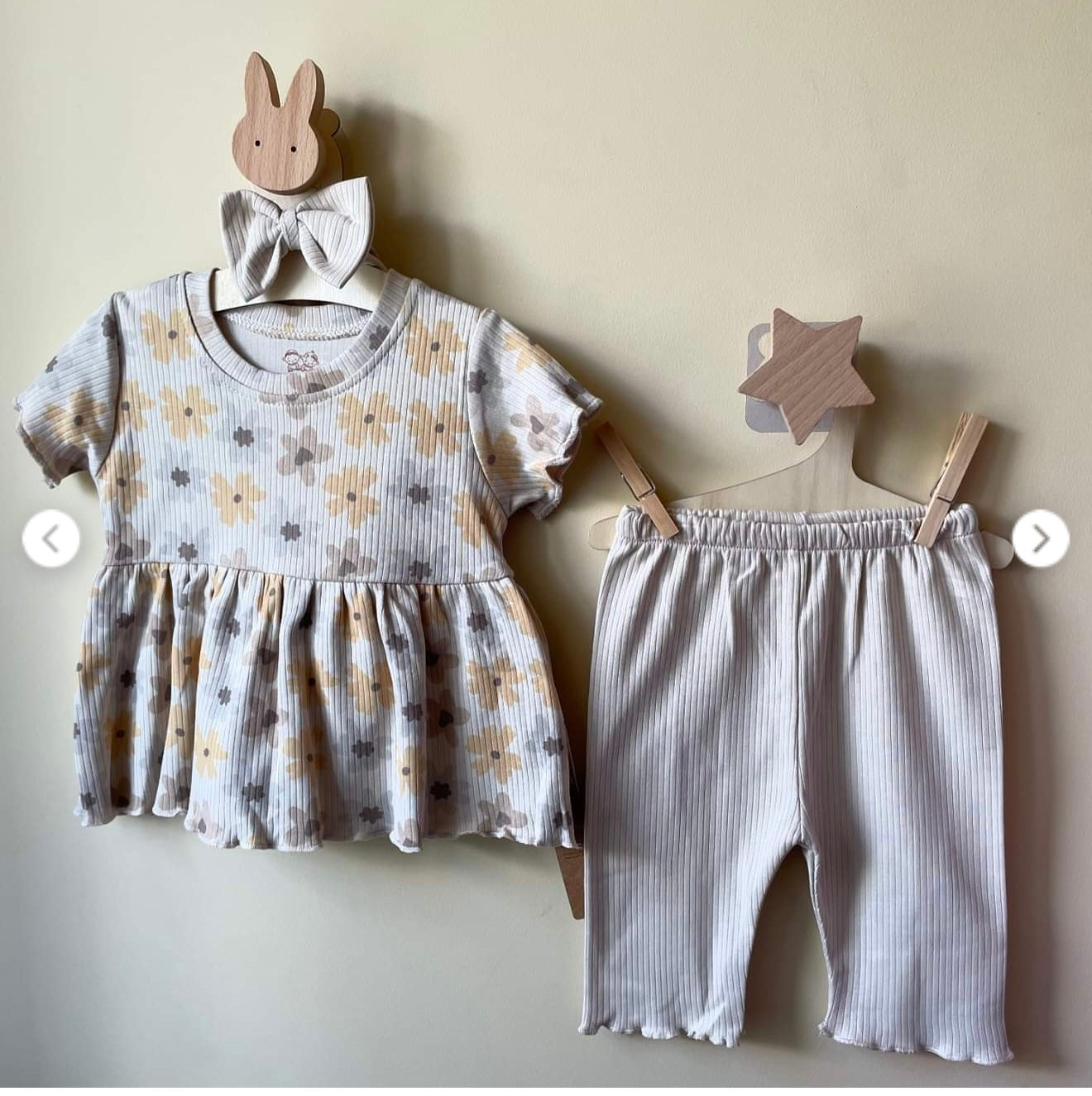 SD Baby 3 Pcs Girls Cotton Set