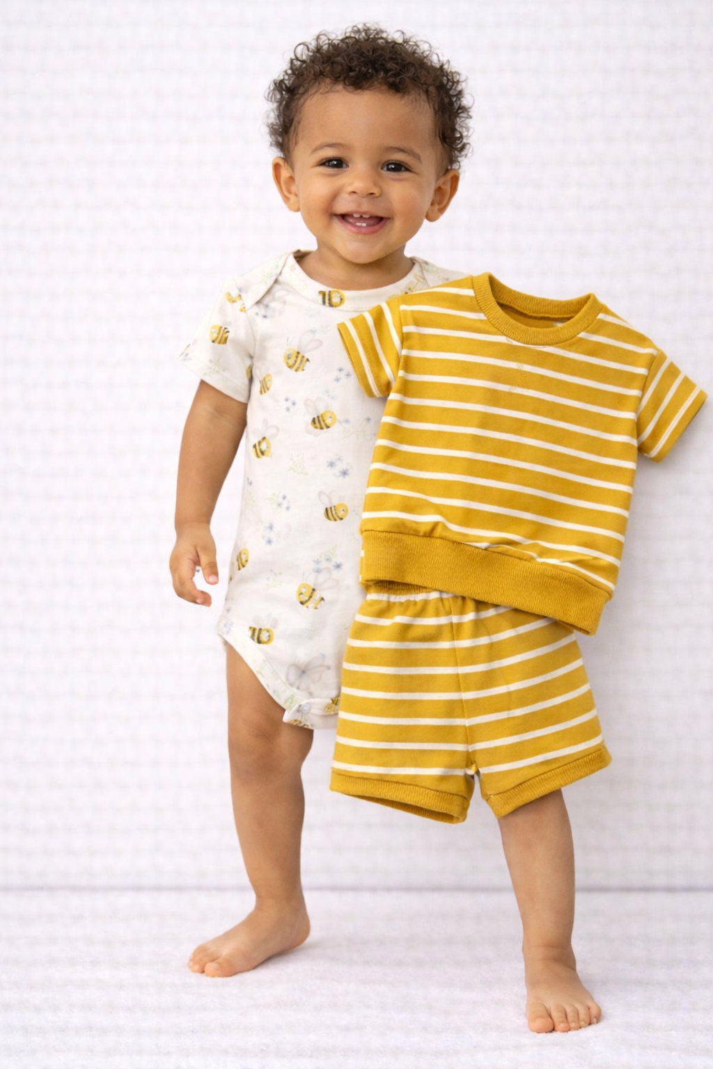 Cute Koala 3 pcs Boys Cotton Striped Set