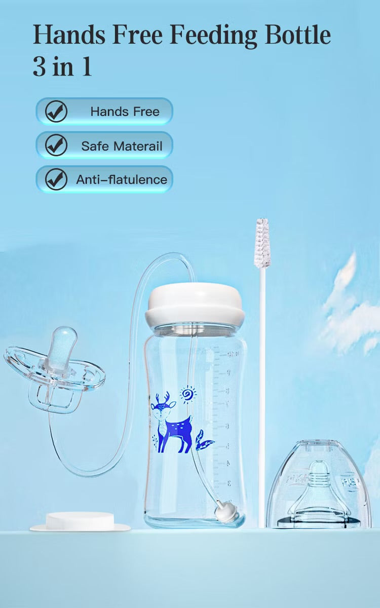 Hands Free Feeding Bottle 3-in-1 3m+
