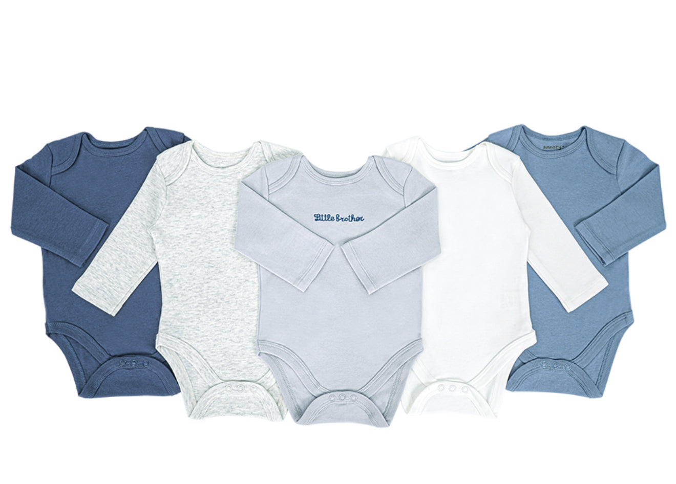 Sunnozy 5pcs Long Sleeves Bodysuit