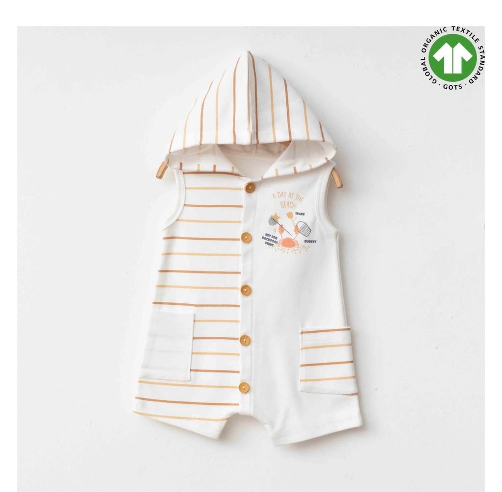 Eslenza Gender Neutral Romper With Hoodie