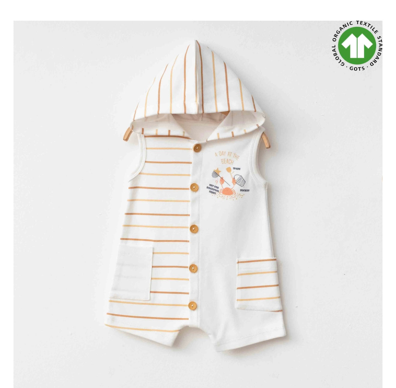 Eslenza Gender Neutral Romper With Hoodie