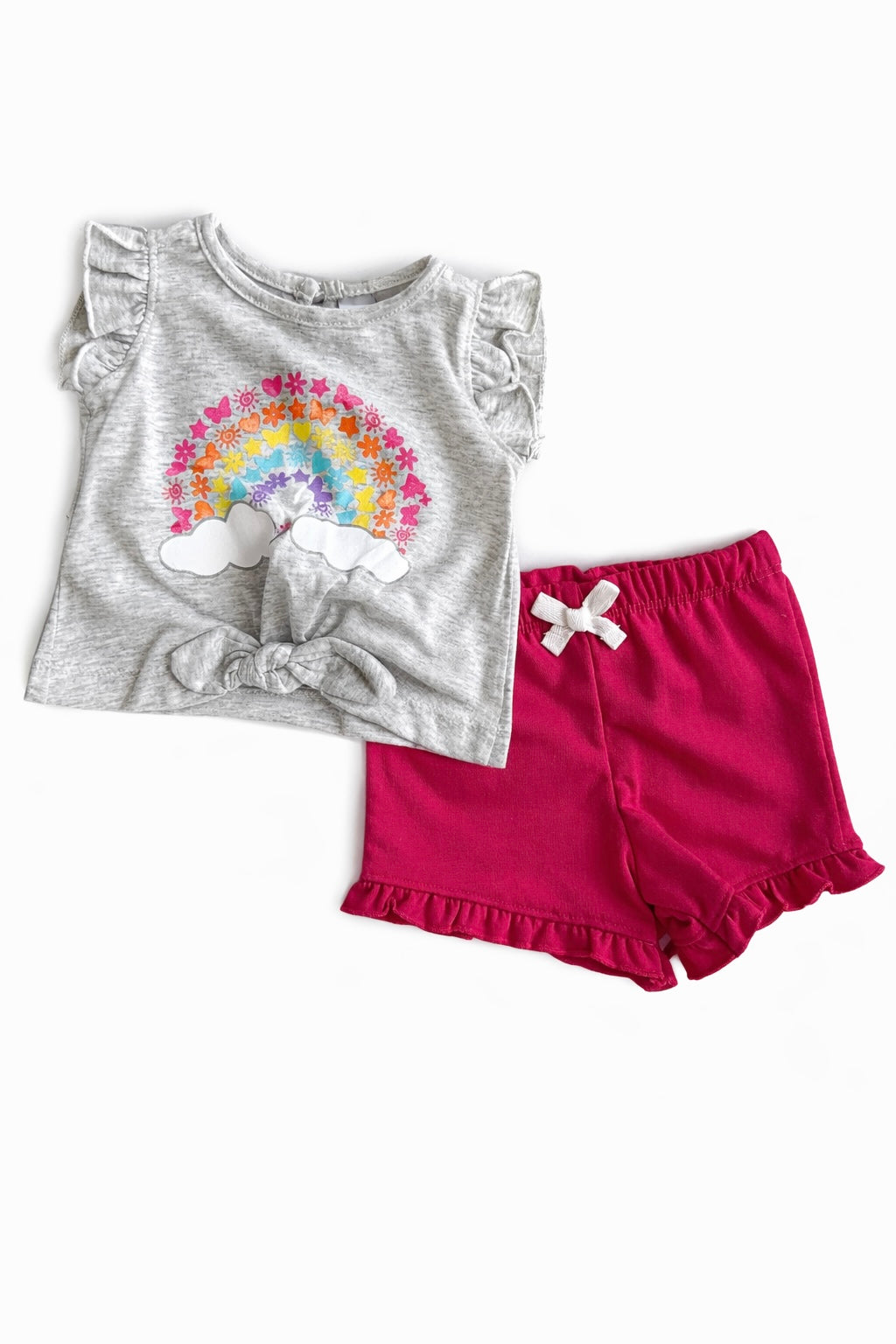 Kids Headquarters 2 Pcs Girls Cotton Top And Down