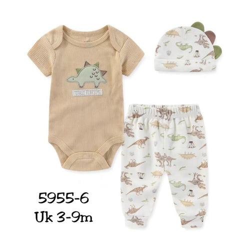 Chickpea 3 Pcs Boys Dino Set