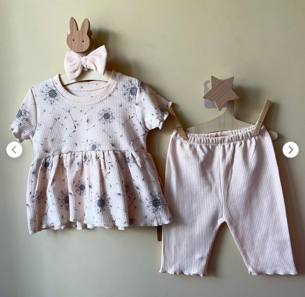 SD Baby 3 Pcs Girls Cotton Set
