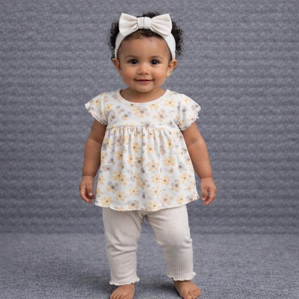 SD Baby 3 Pcs Girls Cotton Set