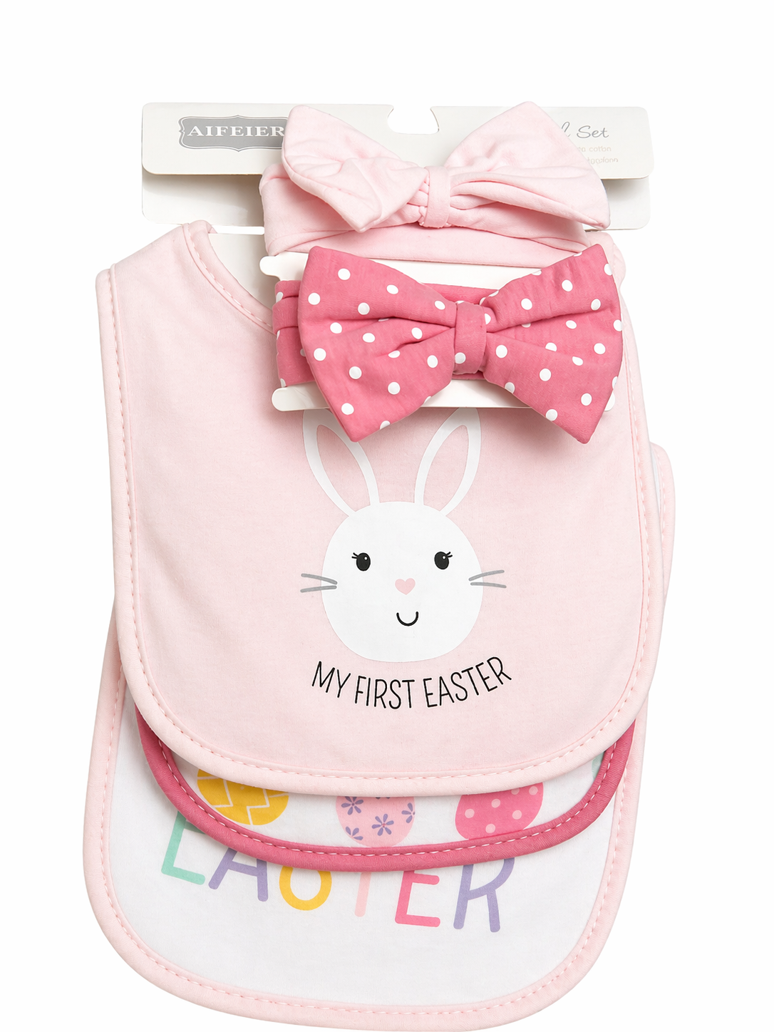 Aifeier 5pcs Bib And Headband set. 3pcs Bib and 2pcs Headband