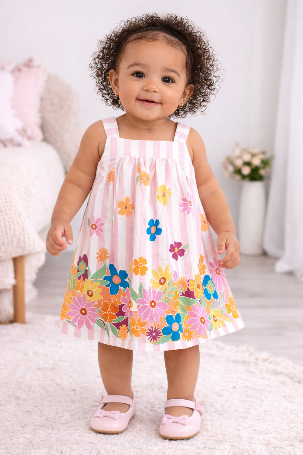 Nara Tropical Floral Dress