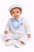 Too Cute 6 Pcs Boys Christening Set