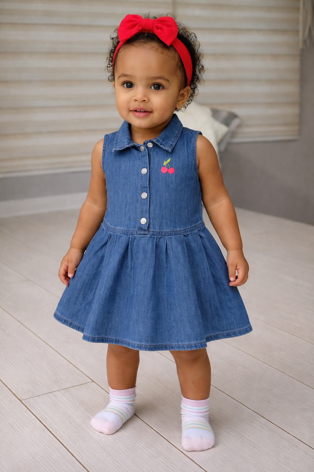 Nara Jeans Flare Cherry Dress