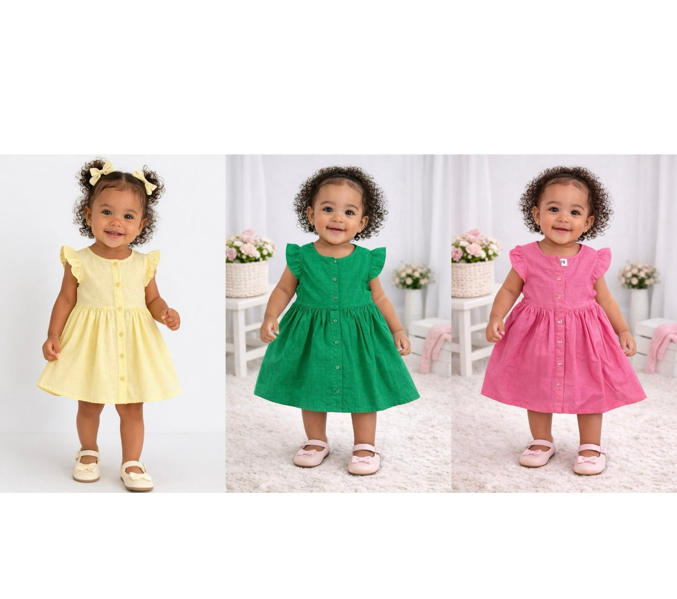 Nara Lenin Plain Girl Dress