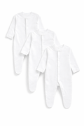 George 3pcs All White Sleepsuit