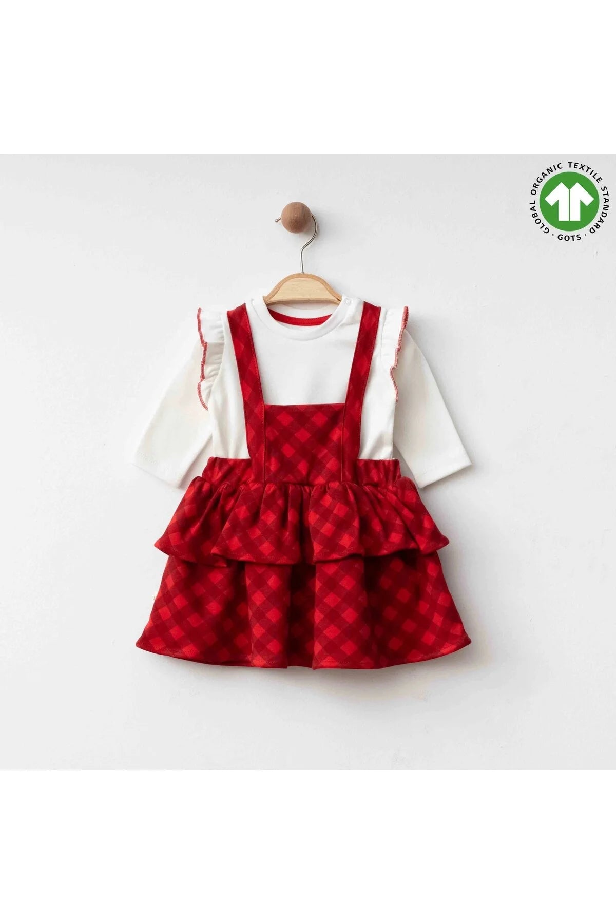 Eslenza Girls 2 pcs Log sleeve Top With Dungarees