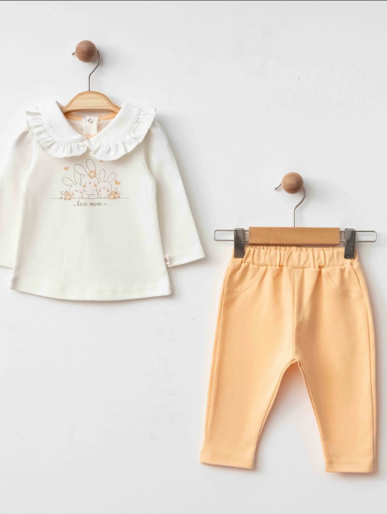 Eslenza 2 Pcs Love Mom cotton set