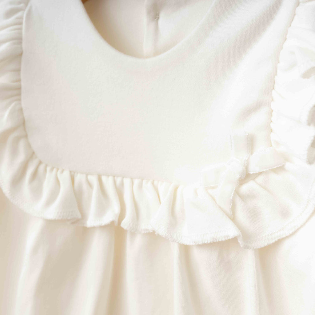Eslenza Girl White Long Sleeve Dress