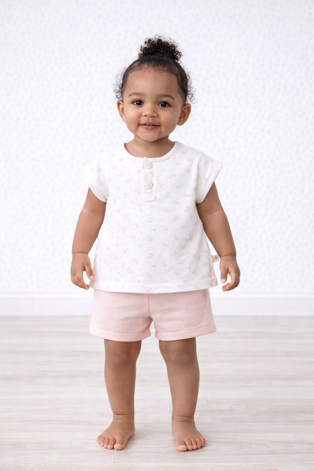 Eslenza 2 Pcs Girls Top & Down Pink