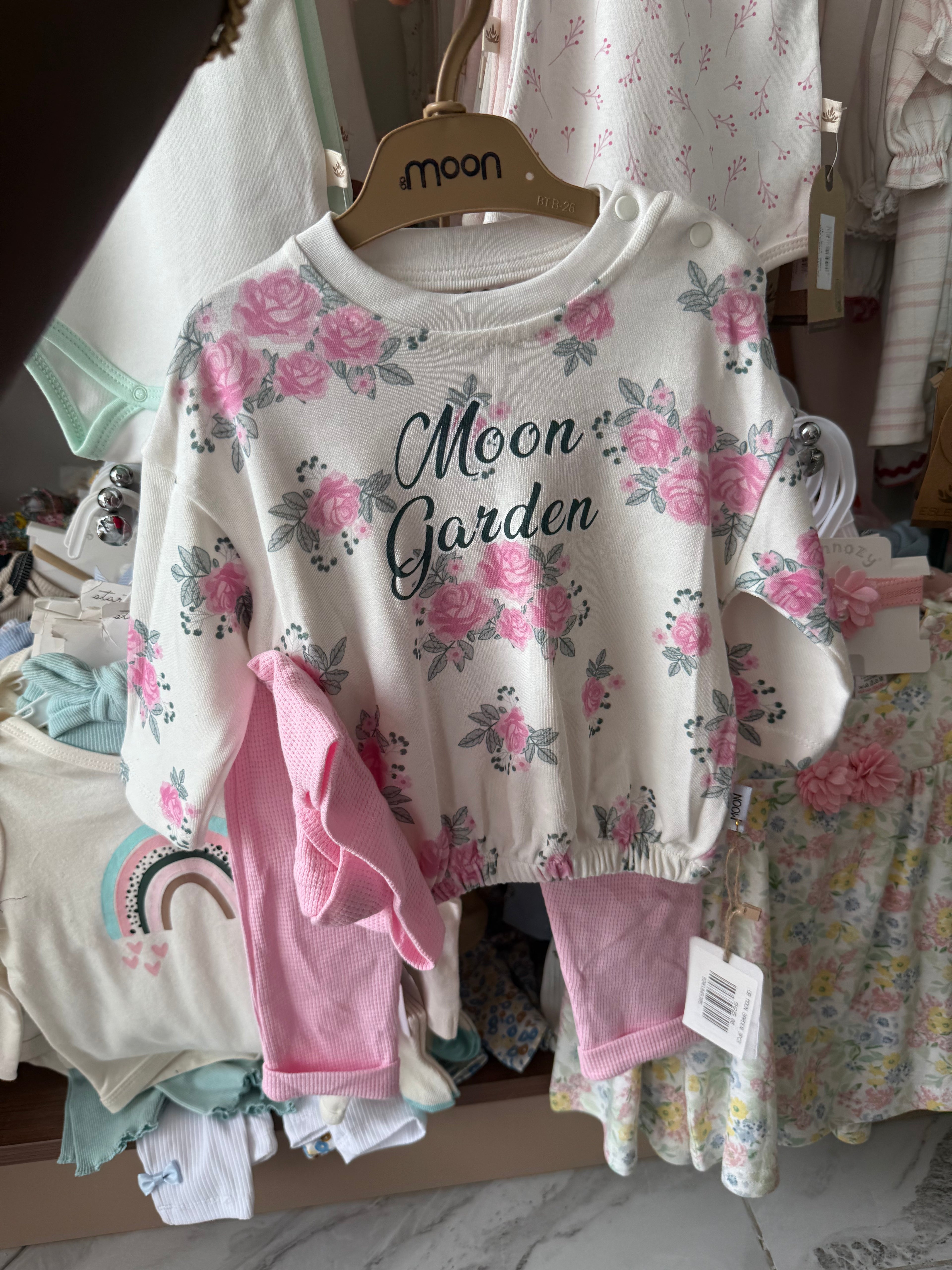 DB Moon Garden Girl Top & Down Pink
