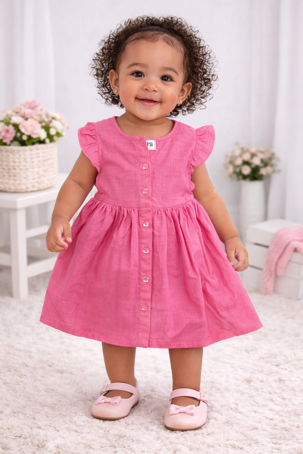 Nara Lenin Plain Girl Dress