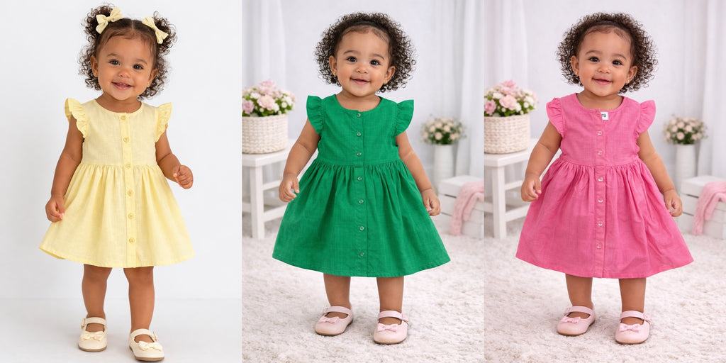 Nara Lenin Plain Girl Dress